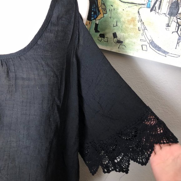 VENUS Boho Flowing Lace Cover Up Tunic Dress - Picture 7 of 14